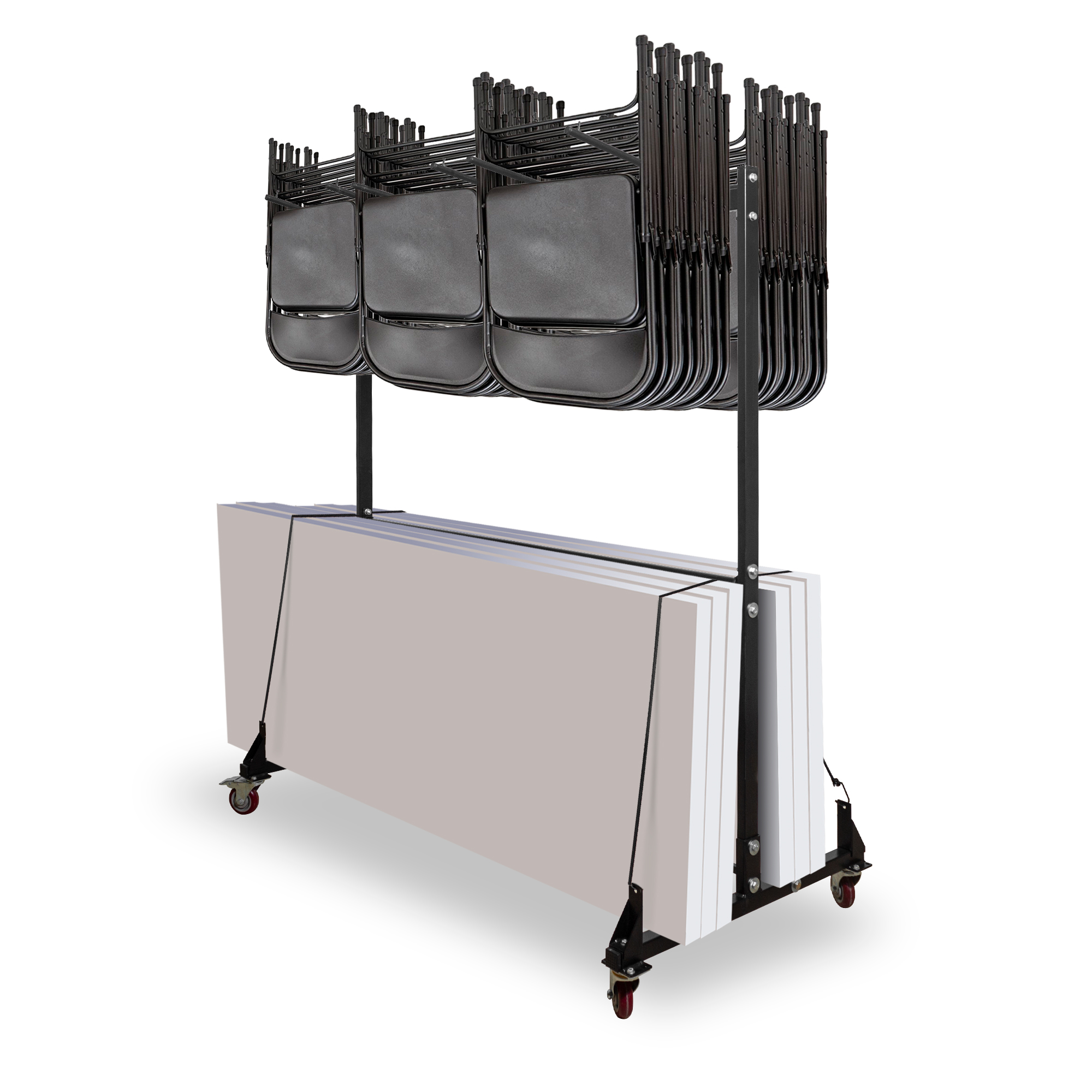 AdirOffice Furniture Trolley - 2-Tier Heavy Duty Storage Cart for ...