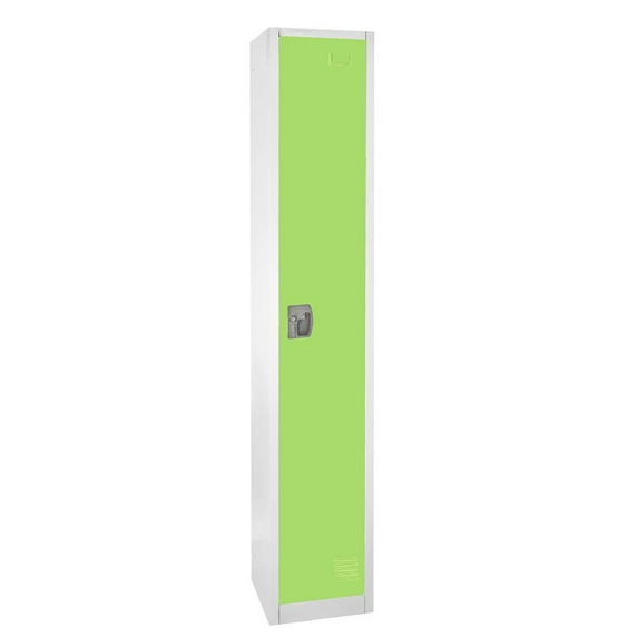 AdirOffice 72'' Single Tier Key Lock Green Steel Storage Locker 4/Pack (629-201-GRN-4PK)