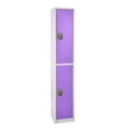 thumbnail image 1 of AdirOffice 72" Steel 2 Tier Large Metal Storage Locker w/2 Doors, Purple, 1 of 7