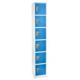 thumbnail image 1 of AdirOffice 72" Steel Large Metal Storage Locker for School & Office w/6 Doors, Blue, 1 of 7