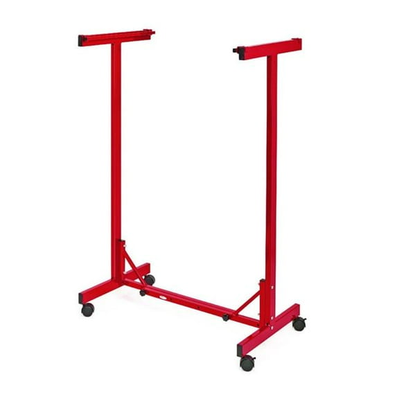 AdirOffice ALHI615RED Expandable Blueprint Storage Cabinet Mobile Plan Center Holder, Assorted Document Sizes, 20.5 x 28 to 46.5 x 50.75 in., Red