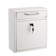 thumbnail image 1 of AdirOffice Medium Ultimate White Interoffice Wall Mounted Mail Box Drop Box, 1 of 9