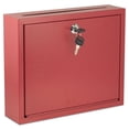 thumbnail image 1 of AdirOffice Multi Purpose Steel Wall Mountable Drop/Suggestion/Ballot/Mail Box W/Lock, Red, 1 of 3