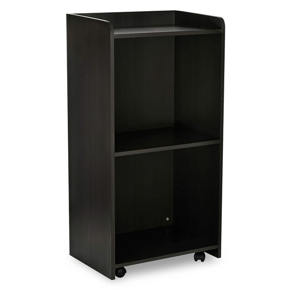 AdirOffice Podium with Wheels, Hostess Stand for Restaurant, Rolling Podium Stand, Black