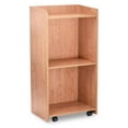 thumbnail image 1 of AdirOffice Podium with Wheels, Hostess Stand for Restaurant, Rolling Podium Stand (Medium Oak), 1 of 1