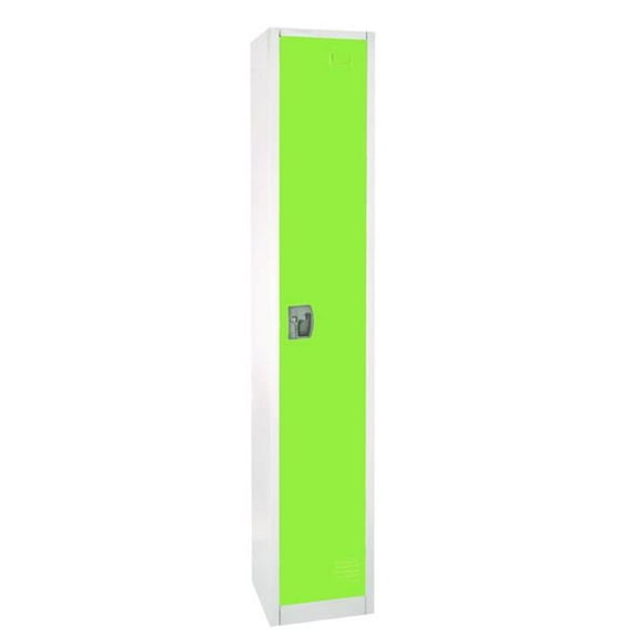 AdirOffice ALHI629201GRN Steel Storage Locker, 1 Compartment, 12 x 12 x 72 in., Green