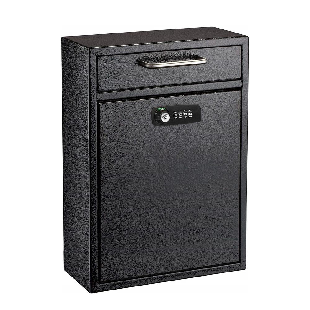 File Mailing Box AdirOffice Steel Wall Mountable Large Mail/File Box w/Key & Combination ...