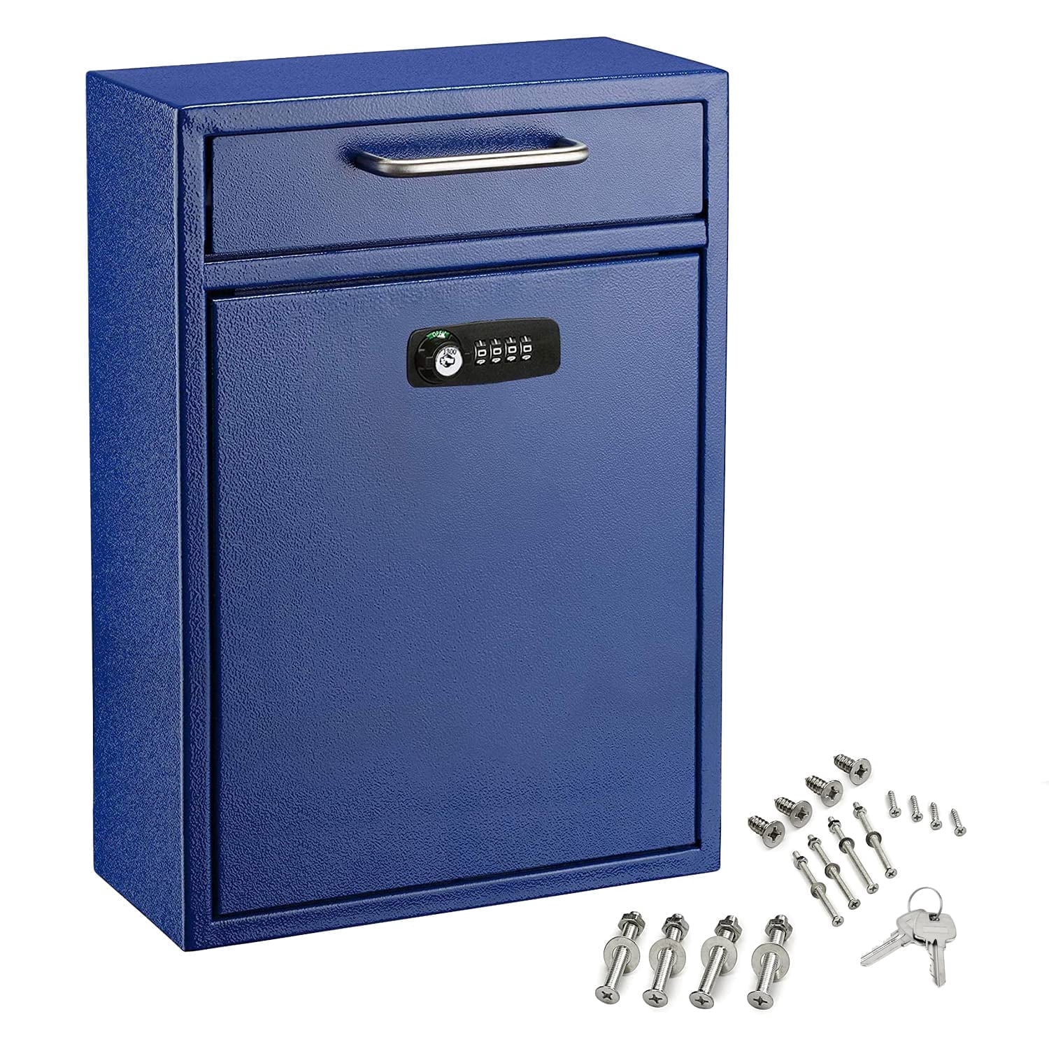 AdirOffice Wall Mount Mailbox - Combination Mailbox with Keys- Durable ...