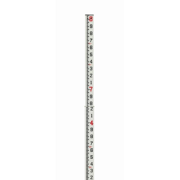 AdirPro 13-Foot Fiberglass Grade Rod – 10ths, 3-Section Telescoping Rectangular Leveling Rod – Non Glare and Corrosion Resistant – Carrying Case Included