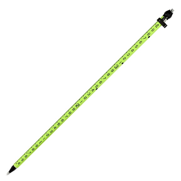AdirPro 3-Position Snap-Lock Rover Rod – Aluminum GPS Pole – 1 Piece Design with Outer GT Graduations for Land Surveying & Engineering (Green)