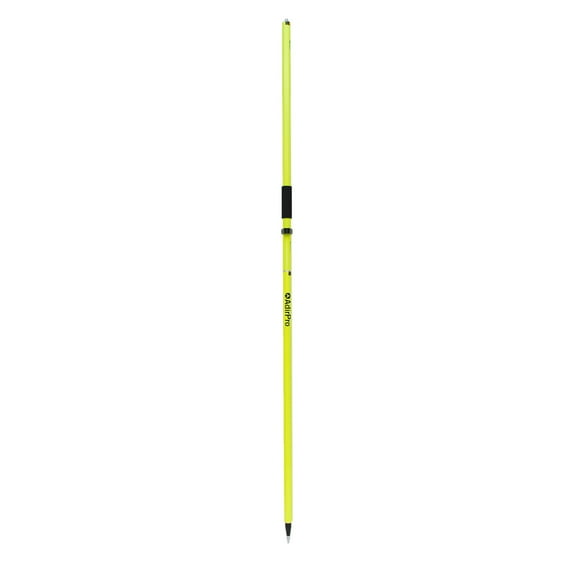 AdirPro Aluminum GPS Rover Rod – 2m 2-Piece Design GPS Pole for Land Surveying & Engineering – RTK GPS/GNSS Accessory – Includes Level Vial & Carrying Case (Fluorescent Yellow)
