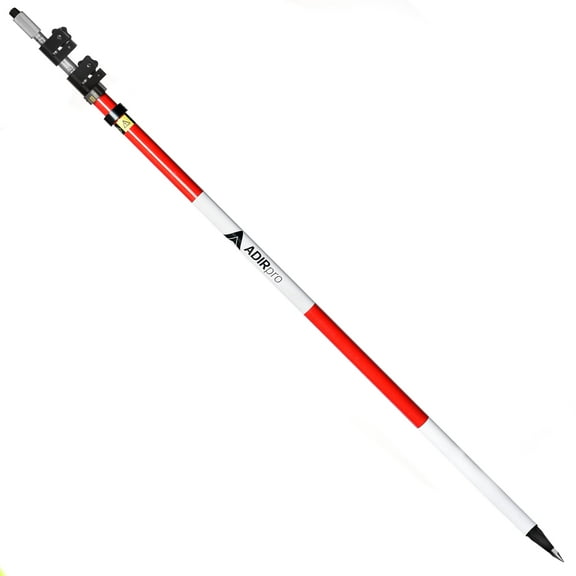 AdirPro Aluminum Prism Pole with Screw Collar Lock 12' (3.7m)