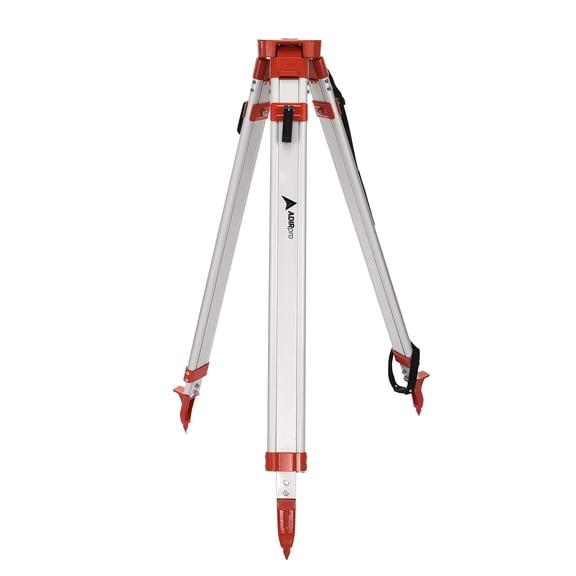 AdirPro Universal Survey Tripod Laser Level Tripod Transit Level Tripod - Quick Clamp - Heavy Duty Contractor Tripod 5/8 x 11 Thread (Orange Aluminum)