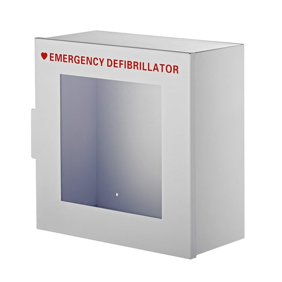 Adirmed AED Cabinet, Non Alarmed AED Defibrillator Wall Mounted, Easy Access AED Box