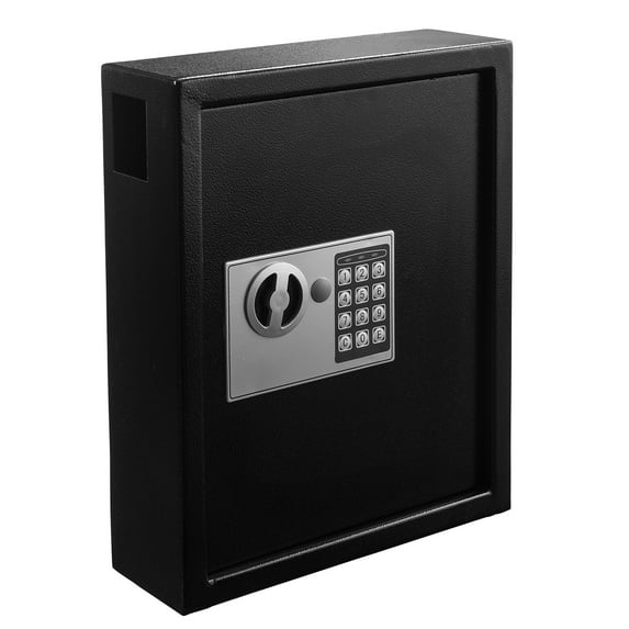 Adiroffice Key Holder Wall Mount - 40-keys Lock Box with Code, Key Cabinet Wall Mount, Valet Parking &Car Dealer Key Box - Space Saving Locking Key Box Wall Mount with Digital Lock
