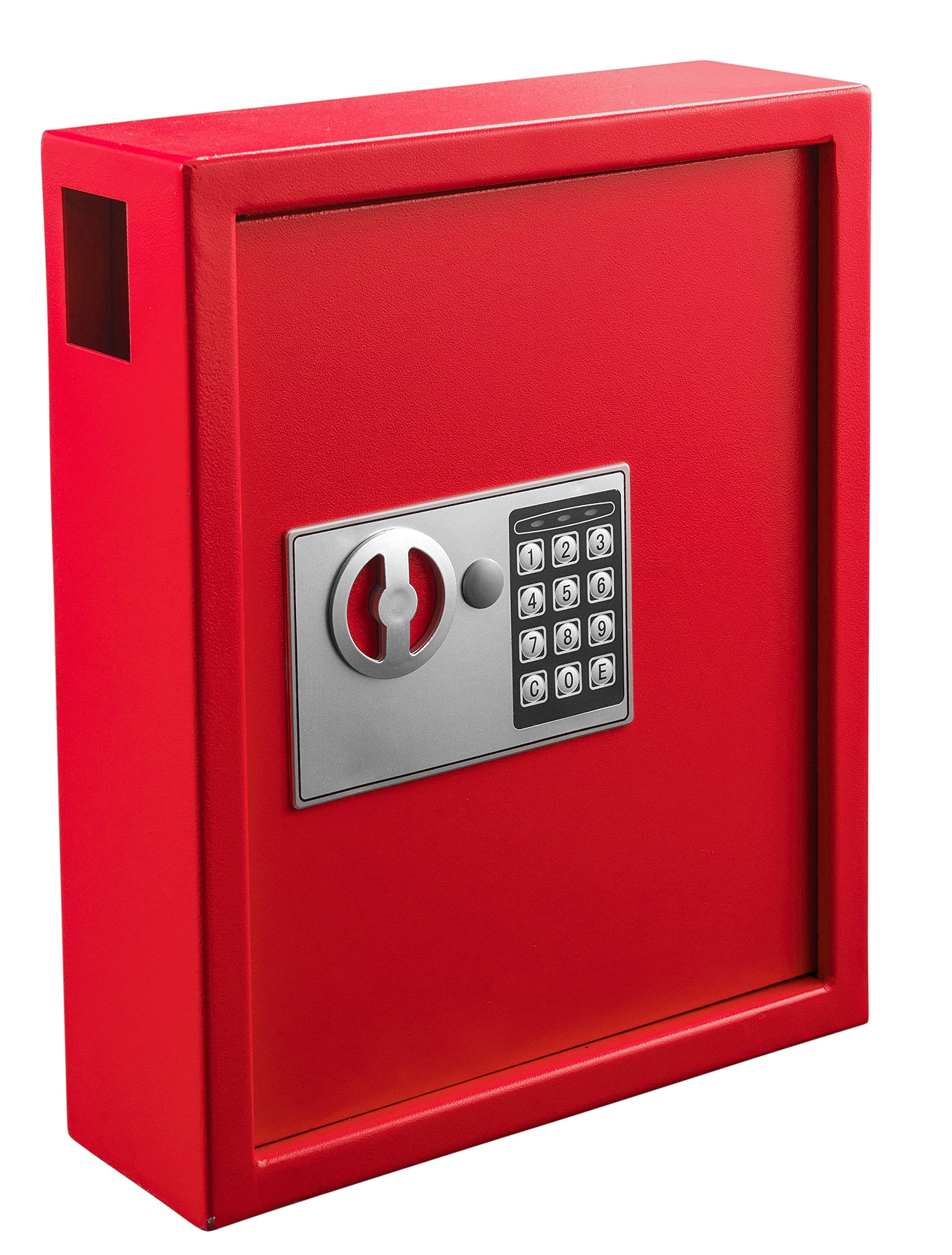 Adiroffice Key Holder Wall Mount - 40-keys Lock Box with Code, Key Cabinet Wall Mount, Valet Parking Key Box, Car Dealer Key Cabinet - Space Saving Locking Key Box Wall Mount with Digital Lock