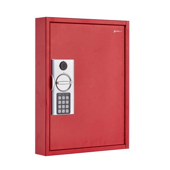Adiroffice Key Holder Wall Mount - 60 Keys Lock Box with Code, Key Cabinet Wall Mount, Valet Parking & Car Dealer Key Box - Space Saving Locking Key Box Wall Mount with Digital Lock