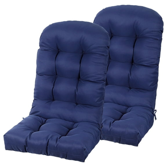 LYLNBYWK Adirondack Chair Cushion, 48 x 19.7 x 4.7 Inch, Thickened Rocking Chair Cushion, (Dark Blue, 2pcs)