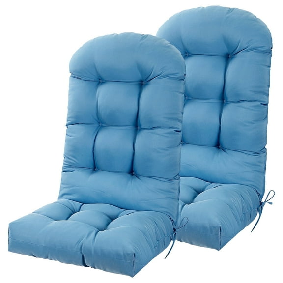 Adirondack Chair Cushion, 48 x 19.7 x 4.7 Inch, Thickened Rocking Chair Cushion, Fade-Resistant & Waterproof (Light Blue, Set of 2)