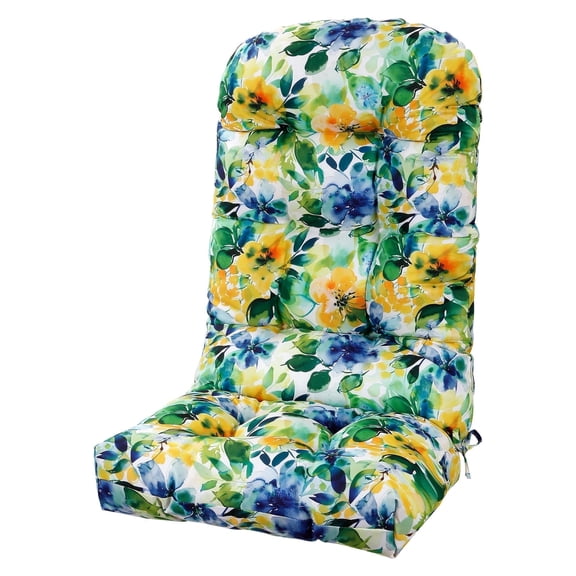LYLNBYWK Adirondack Chair Cushion, 48 x 19.7 x 4.7 Inch, Thickened Rocking Chair Cushion, (Flower Green, 1pcs)