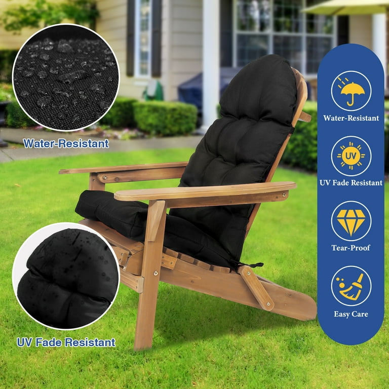 Adirondack Chair Cushion, Weather Resistant, High Back, Indoor