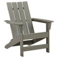 thumbnail image 1 of Adirondack Chair with Plastic Frame and Slatted Design Gray - Saltoro Sherpi, 1 of 5