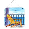 thumbnail image 1 of Adirondack Chairs Aluminium Metal Wall Or Door Hanging Prints, 1 of 1