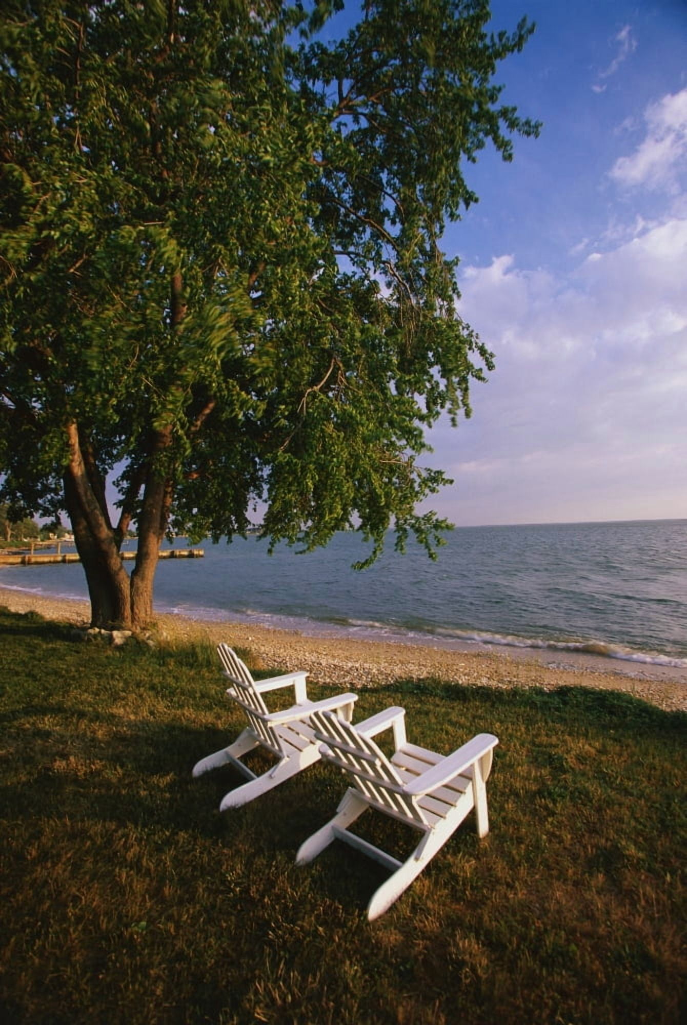 Adirondack Chairs Canvas Art - Panoramic Images (27 x 9)