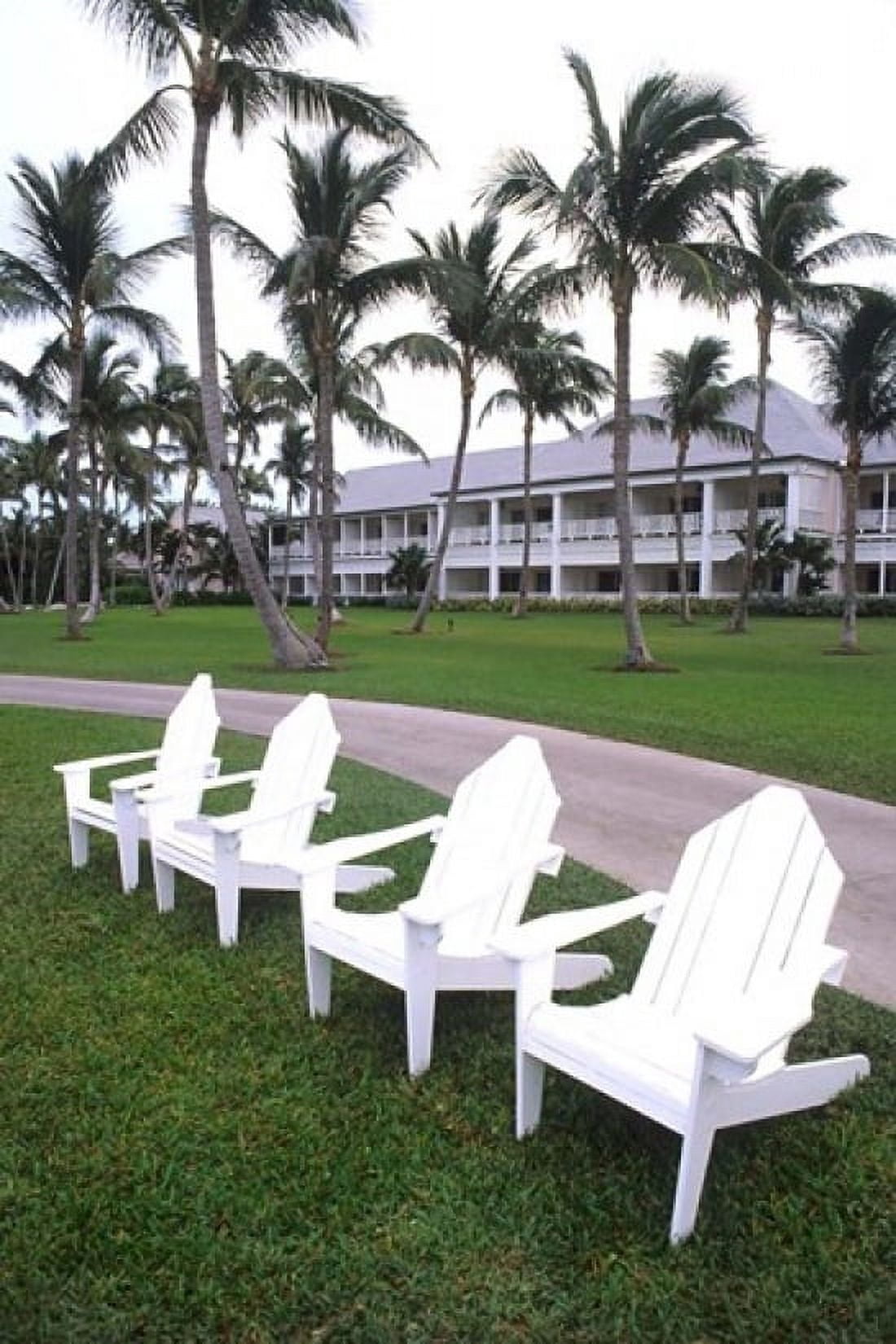 Adirondack Chairs Ocean Club in Paradise Atlantis Resort Bahamas Canvas Art - Bill Bachmann DanitaDelimont (24 x 36)