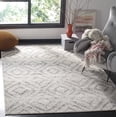 thumbnail image 1 of Adirondack Collection Area Rug - 5'1" x 7'6", Light Grey & Grey, Modern Diamond Distressed Design, Non-Shedding & Easy Care, Ideal for High Traffic Areas in Living Room, Bedroom (ADR131C), 1 of 5
