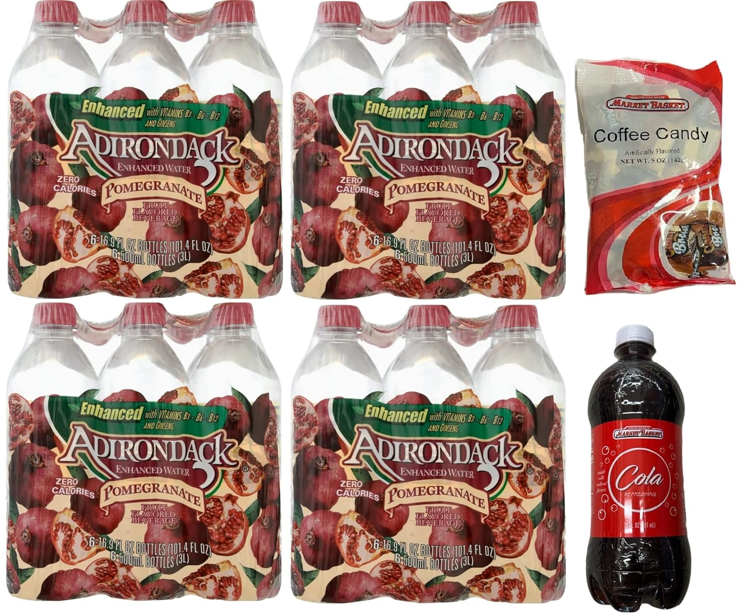 Adirondack Enhanced Water Pomegranate Fruit Flavored Beverage 101.4 Fl