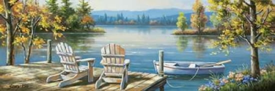 Adirondack I Canvas Art - Sung Kim (8 x 24)