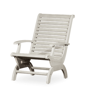 Adirondack Leisure Chair Deep Seating, Large Outdoor Fire Pit Chair with Curved Frame, Ergonomic Eucalyptus Weather-Resistant Patio Chair,  for Yard, Deck, Garden, Lawn,