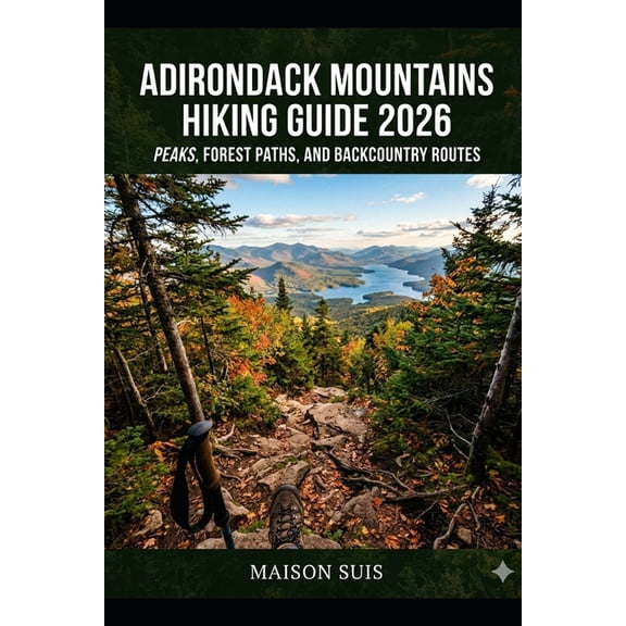 Adirondack Mountains Hiking Guide 2026: Peaks, Forest Paths, and Backcountry Routes, (Paperback)