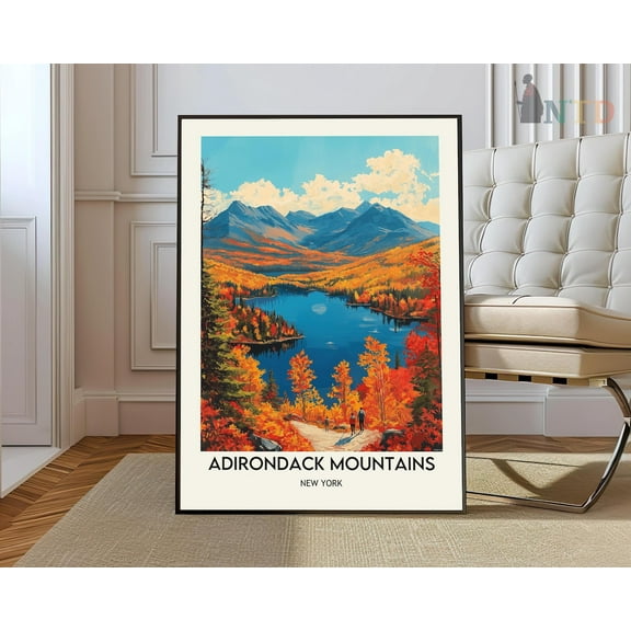 Adirondack Mountains Print, Adirondack Mountainsadirondack Poster, Adirondack Mountains Photo, New York Print, Lake Placid Wall Art, Modern Wall Decor, 8x12 UNFRAMED