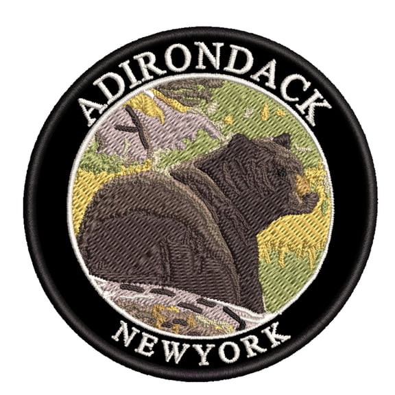 Adirondack, New York Embroidered Patch Iron/Sew-On Applique Travel Souvenir