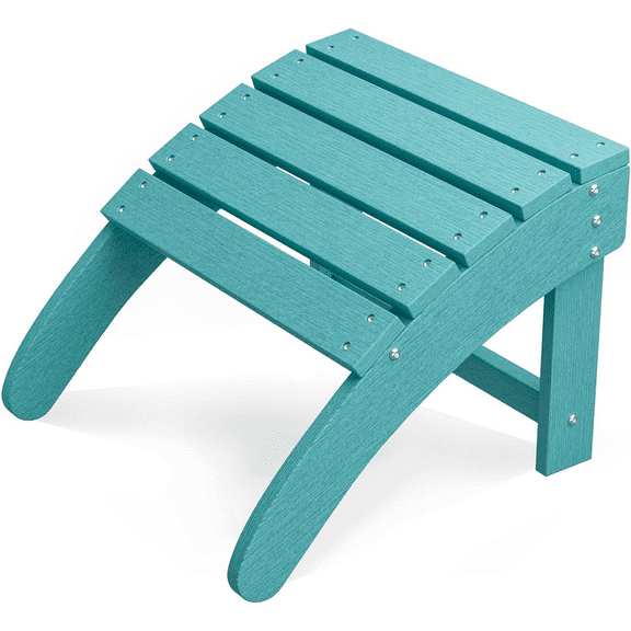 Adirondack Ottoman Footrest for Adirondack Chair,HDPE All Weather Outdoor Folding Foot Stool for Porch, Backyard, Lawn