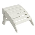thumbnail image 1 of Adirondack Ottoman, HDPE Outdoor Footrest for Adirondack Chair,All-Weather Resistant for, Backyard, Patio, Poolside, Deck, White, 1 pc, 1 of 7