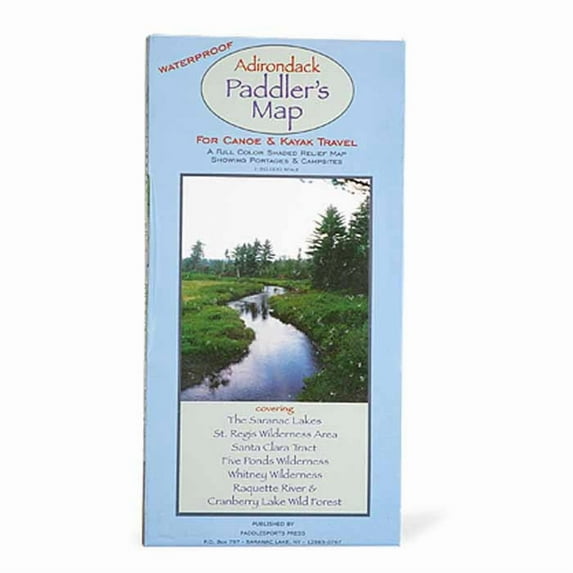 Adirondack Paddler's Map: North - Essential Guide for Paddlesports Enthusiasts by Paddlesports Press Mid-Atlantic