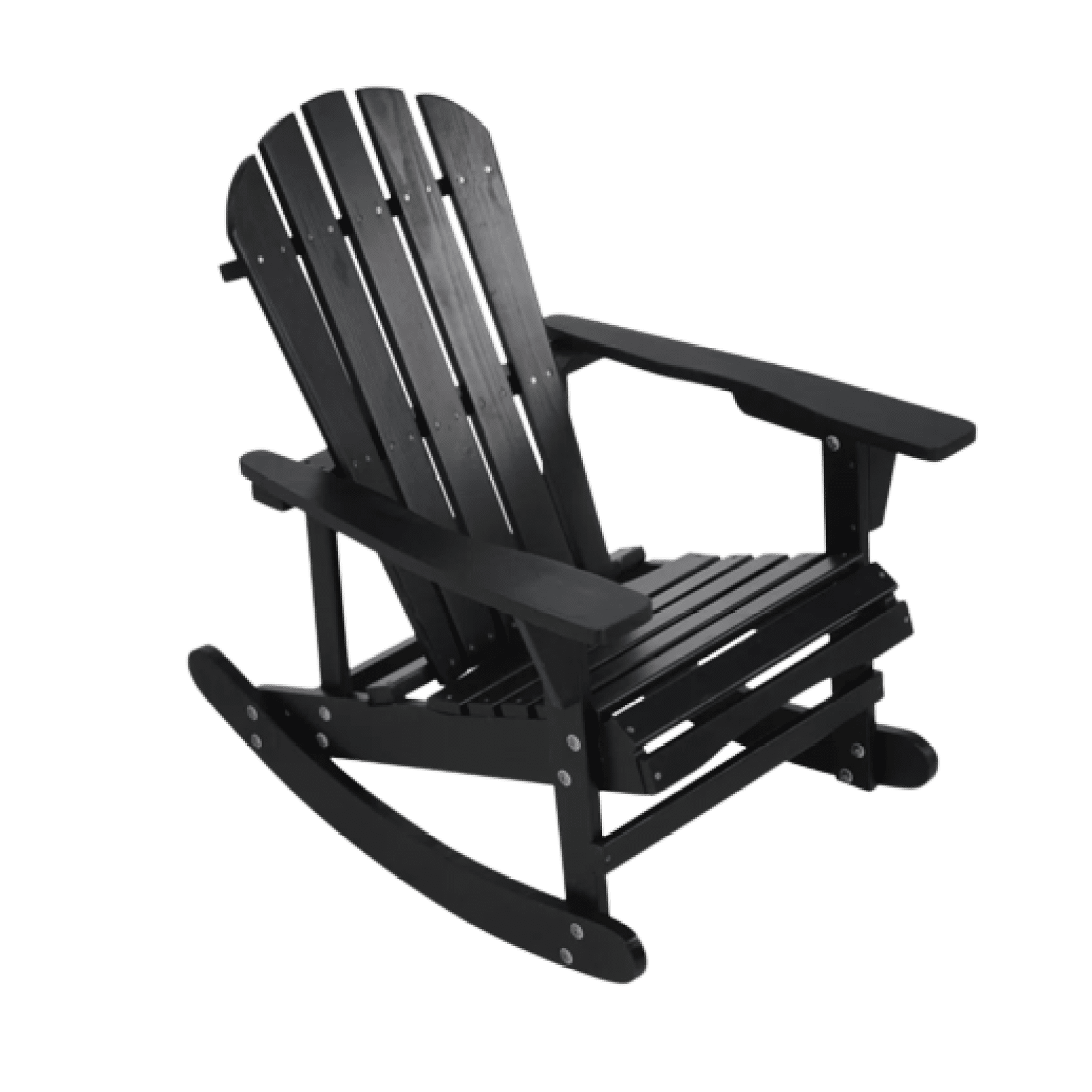 Adirondack Rocking Chair Solid Wood Chairs Finish Outdoor Furniture for