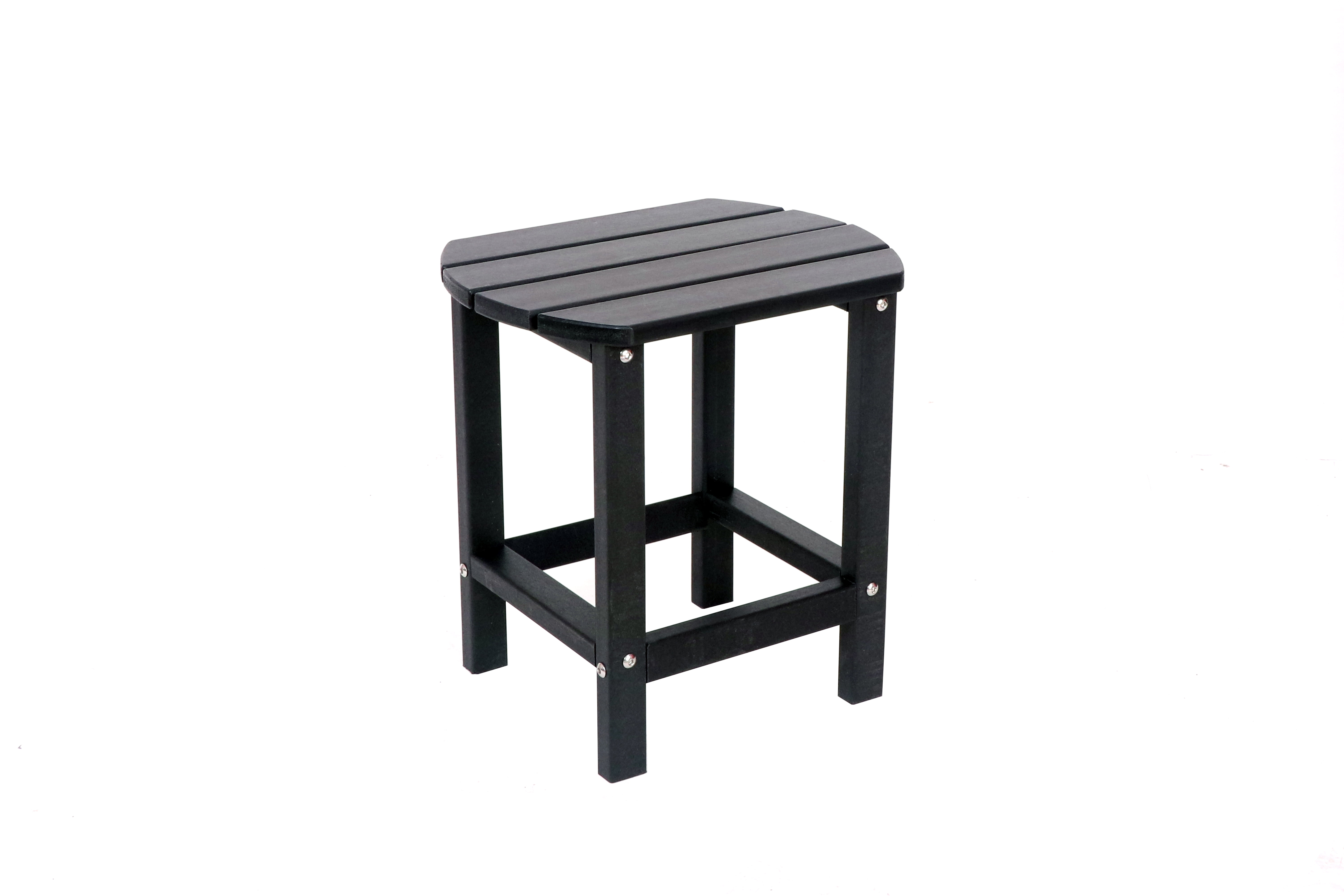 Adirondack Side Table 15x15x18 Inch Recycled HDPE Weather UV Resistant for Patio Garden Poolside