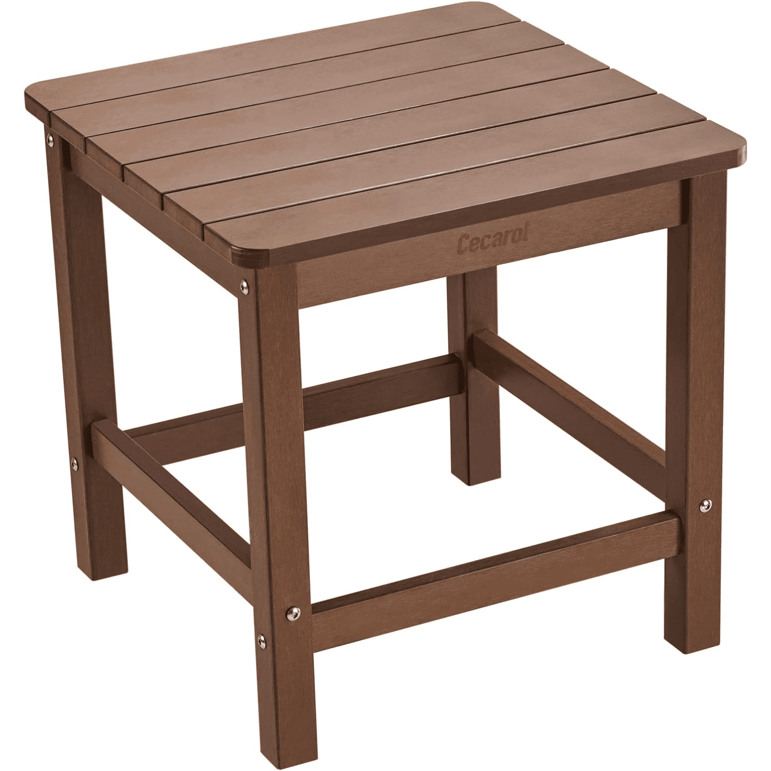 Adirondack Side Table 19.6" Square Oversized Outdoor Side Table Fade