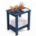 thumbnail image 1 of Adirondack Side Table, Solid Wood End Tables, Small Outdoor Coffee Table Porch Table Pine Wood for Patio, Backyard,Pool, Indoor Companion, 1 of 12