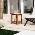 thumbnail image 1 of Adirondack Side Table, Solid Wood End Tables, Small Outdoor Coffee Table Porch Table Pine Wood for Patio, Backyard,Pool, Indoor Companion, 1 of 10