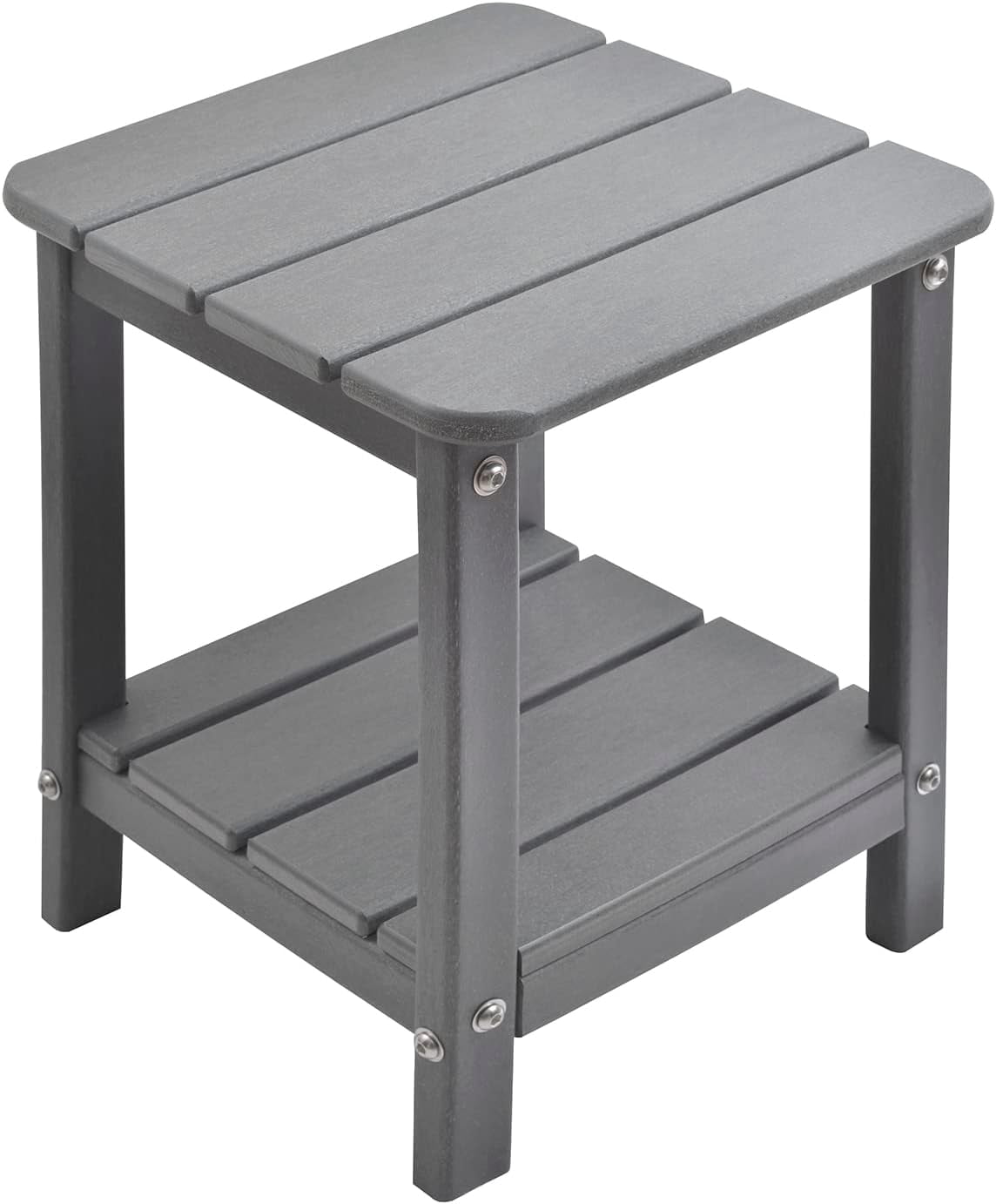 Adirondack Small Outdoor Side Table Patio End Tables for Outside Plastic Outdoor Side Table ...