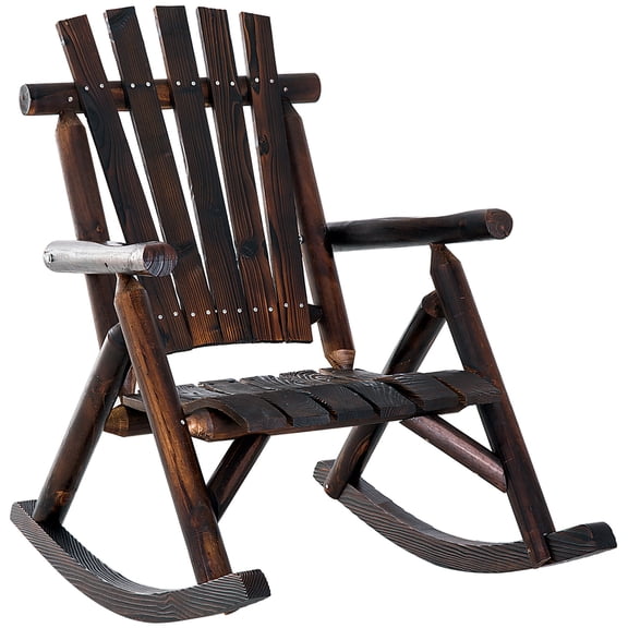 Adirondack-style Wooden Rocker / Evoke Memories in Outdoor Spaces