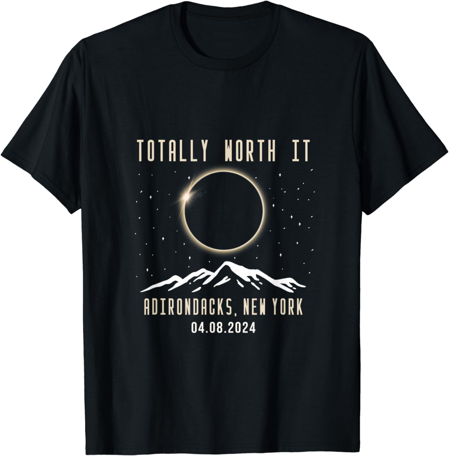 Adirondacks New York 2024 Total Solar Eclipse TShirt