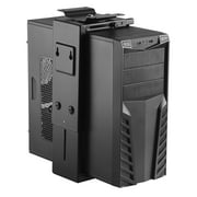 Adiven Adjustable Under Desk PC Mount and CPU Holder Wall Mount, PC Mount Under Desk Computer Mount That Fits Most PC or Computer Cases, PC Holder Under Desk Tower Mount, PC Under Desk Mount