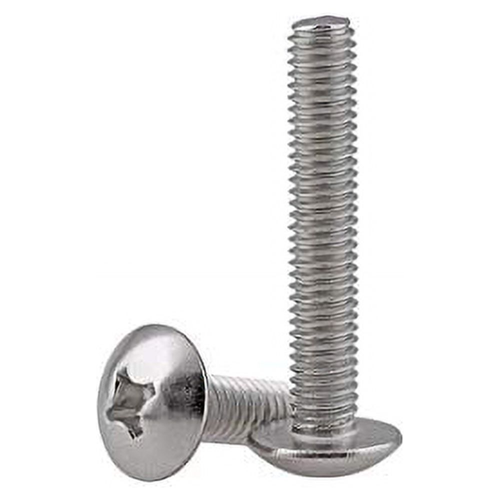 Adiyer 40-Pack Metric M4 x 25mm Machine Screws for Cabinet Drawer Knob Pull Handle, 304 Stainless Steel, Truss Head Bolts, Phillips Drive - image 1 of 3