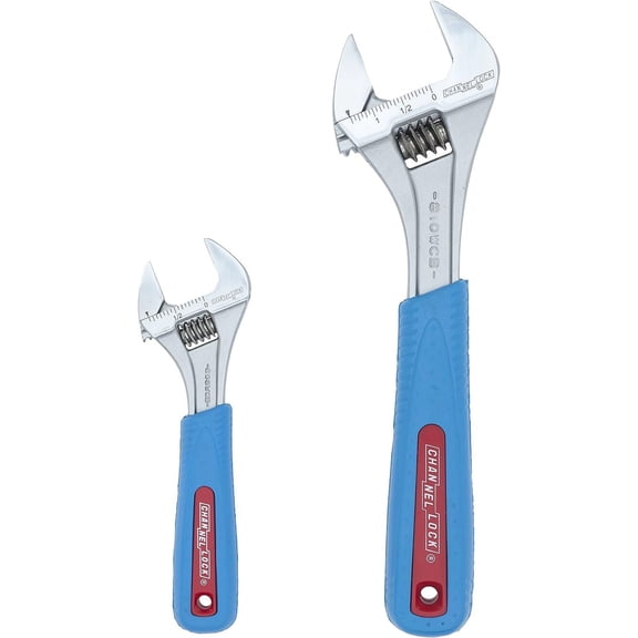 Adj. Wrench Set, Jaw Cap. 15/16, 1-3/8 In